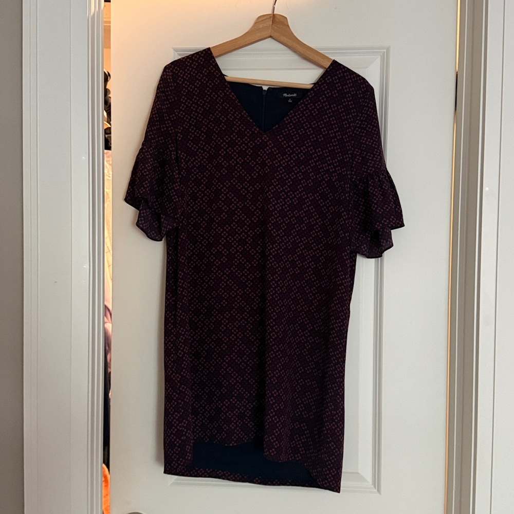 {Madewell} Painted Clover Bell Sleeve Dress